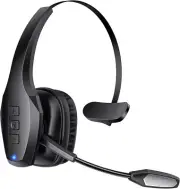 Wireless Headset with Mic, Bluetooth Headset with Dual Noise Cancelling Micropho