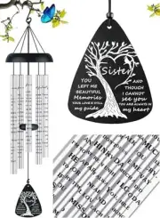 Sympathy Memorial Wind Chimes Bereavement Memorial Gifts for Loss of Sister