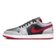 Nike 休閒鞋 男鞋 皮革 AIR JORDAN 1 LOW 紅黑銀【運動世界】553558-060