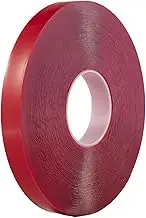 Heavy Duty Double Sided Mounting Tape, Removable Coupled Tape, Strong Adhesive Sticky Bind, Waterproof Nano Strap Roll for Bonding, Attaching, and Mounting (Red, Acrylic)