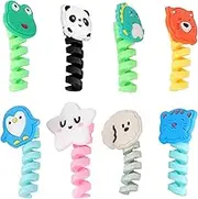POPETPOP 8Pcs Animal Wire Saver Cute Cable Protector Data Cord Sleeve Cord Wrap Keeper For Earphones Mouse Keyboard Charger Cable Cord