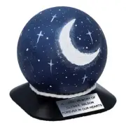 Keepsake with moon and stars Mini urn for part of ashes