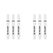 2x 9pc Target Pro Grip Spin Shaft Multipack Short - Clear