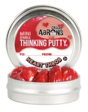 Crazy Aaron's Thinking Putty - Heart Throb - Sparkle - 2 Inch Mini Tin