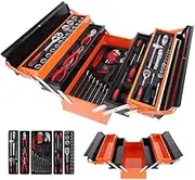 168PC Tool Kits Metal Box Tool Case Handle Toolbox Storage Set