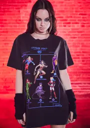 [Dolls Kill x DC] Heroes And Villains Graphic Tee