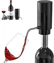 New Wine Aerator Electric Wine Decanter Automatic Wine Aerator(Black-ABS)
