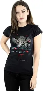 [Absolute Cult] It Chapter 2 Women's Pennywise Balloon Poster T-Shirt Black XX-Large