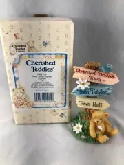 Cherished Teddies CRT109 Town Tattler Signage
