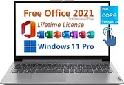 [Lenovo] 15.6" Business Laptop, Free Microsoft Office 2021 with Lifetime License, FHD Touchscreen Display, Intel 6-Core i3-1215U Upto 4.4 GHz, 16GB RAM, 512GB SSD, WiFi 6, 7 Hrs Battery, Windows 11 Pro