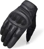[KTTR] Men's Full Finger Outdoor Sports Protective Gloves,Rubber Hard Knuckle Finger Touch Screen Gloves,for Motorcycle Cycling Hunting Climbing Camping