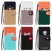 For Samsung Galaxy A70 A50 A40 A20 A10 A52 Case Pets Leather Wallet Magnet Cover