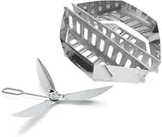 Charcoal Basket Briquet Holders/Ash Catcher and One-Touch Cleaning System Accessories for 22-1/2" Weber Kettle Grill,Replacement Parts for Weber Charcoal, Master Touch Series Grills,Stainless Steel