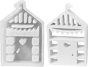Molds for Crafts - Soft Silicone Craft Moulds in Cabin Shape | Non Stick Multifunctional Home Decor, Reusable Craft Supplies for Wax, Clay, Candle, Resin Crafting