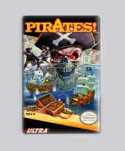 Pirates! NES - 2"x3" Fridge MAGNET (nintendo retro