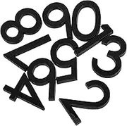 HOMSFOU 10Pcs Set Decorative House Numbers Set Self Adhesive Door Numbers for Home Address Easy Installation Stickers for Postboxes and Doors