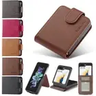 Wallet Case For Samsung Galaxy ZFlip6 Z Flip5 Z Flip4 Leather Flip Cover Case