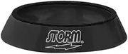 Storm Bowling Ball Cup/Stand with Ball Holder (Black) | Mount for Bowling Balls & Accessories | Compatible with Brunswick, Storm, Hammer & More | Ring Shaped Display