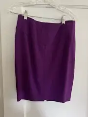 NARCISO RODRIGUEZ angled seam pencil skirt fuchsia purple -4-italy 40-NWT!