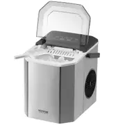 Portable Countertop Ice Maker 26Lbs/24H Self-Cleaning with Scoop Basket