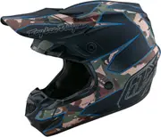 Troy Lee Designs SE4 Polyacrylite Matrix MIPS Motocross Helmet, black, Size L for Men