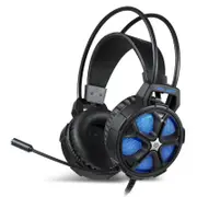 COOL2000 3.5mm + USB Wired Omnidirectional Gaming Headphone LED Backlight Stereo Headset with Microphone