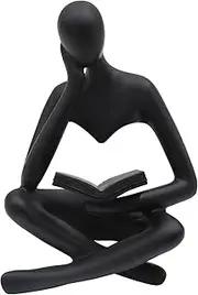 Reading Women Statue, Thinker Sculptures, Abstract Art Ornament, Modern Aesthetic Figurine Decoration, Suitable for Home Living Room Bedroom Office Shelf Table Desk Bookshelf Decor