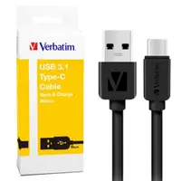 在飛比找Coupang 酷澎優惠-Verbatim 威寶 USB 3.1 Type-C 快充線