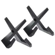 2 Pcs Wooden Plate Stands for Display, 6.5 Inch Display Holder for Plate, Black