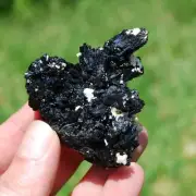 2.3in Black Tourmaline Crystal Flower Cluster Floater, Namibia bt5