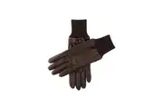 Dents Royale Leather Shooting Gloves Handmade Silk Lined - Right Hand - Brown
