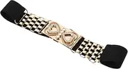 [Healeved] Heart Waist Belt for Women Stylish Rhinestone Dress Accessory Comfortable Elastic Design for Daily Wear for Parties and Casual Outfits Fits Ladies Versatile Fashion Staple