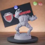 Clay Golem Miniature Construct Minion Dungeons and Dragons Mini DnD 5e TTRPG