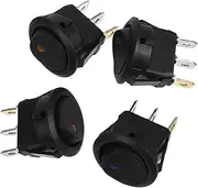 HEALLILY 4pcs Rocker Switch LED Light Bar The Switch Rocker Lamp Switch Small Switch Light Bar Switch Pp
