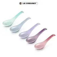 在飛比找momo購物網優惠-【Le Creuset】瓷器中式湯匙5入組(星河紫/淡海岸藍