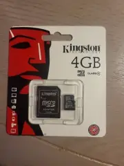 4GB Kingston Micro SD SDHC Memory Card X4 Cards