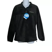 NWT Columbia Steena Mountain Half Zip Black Fleece Pullover Jacket Men's M