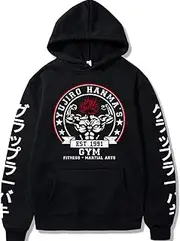 [Zhongkaihua] Anime Baki Hoodie Pullover Hanma Yujiro 3D Print Fashion Sweatshirt Men Women Pullover Hoodie