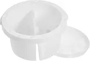 DOITOOL Portable Pencil Bucket Cleaning Water Pail Small Beach Bucket Mobile Holder Washing Buckets Washer Cleaner Convenient Brush Washer School Paint Brush Cleaner White Plastic