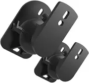 PartyKindom 1 Pair Surround Sound Speaker Wall Mount Bracket Holder Design for Satellite Speakers Easy Installation with Complete Kit Supports Up for Home