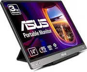 ASUS ZenScreen MB14AC 14” Portable USB Monitor, 1080P Full HD, IPS, USB Type-C, Eye Care, Anti-Glare Surface, External Screen for Laptop, Hybrid Signal Solution, 3-Year Warranty, Gray