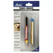 Trades Marker All-Purpose Grease Pencil with Holder Red, Black, Yellow & White