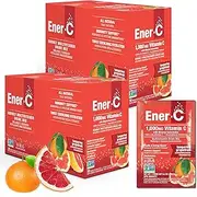 Ener-C - Natural Vitamin C 1000mg Immune Support, Drink Mix Powder Packets with Electrolytes for Hydration, Tangerine Grapefruit
