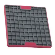LickiMat Tuff Playdate Boredom Buster Dogs & Cats Slow Feeder Mat Red