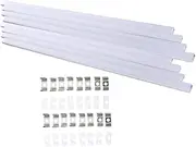HOLIDYOYO 8Sets LED Strip Light Housing Kit U Shaped Aluminum with Diffuser for LED Strip Lights LED Cover for Professional Lighting Projects