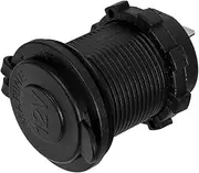 BUGUUYO Cigarette Lighter Plug Car Cigarette Lighter Adapter Connector Cigarette Lighter Socket for Rv Replacement Cigarette Lighter Socket Cigarette Lighter Connector Black Plastic