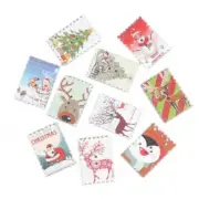 Christmas Postage Stamp Buttons - Shelly's Buttons - Sew Thru Craft Scrap Sewing