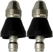 Garden Parts 1/2PCS High Pressure Pipe Dredging Cleaning Nozzle Washer Sewer 6 Jet Nozzle Washing Machine Drain Cleaning Home Accesories(2PCS Nozzle)