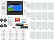 H39 WiFi+4G Tuya APP Wireless DIY Home Security Alarm System+Amazon Alexa+Google