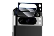 [Set of 2] MEZON Premium Full Coverage Tempered Glass Camera Lens for Google Pixel 8 Pro (6.7") Black Version, No Whitening from Flash (Pixel 8 Pro, Lens HD)